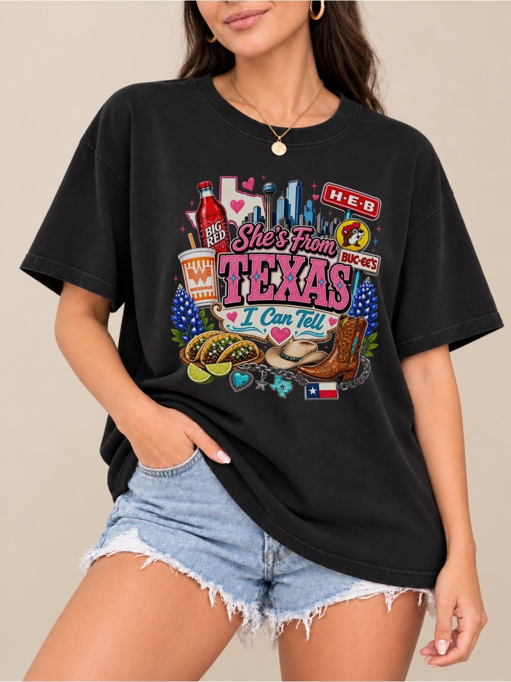 She’s From Texas Unisex T-shirt Western Cowgirl Tee